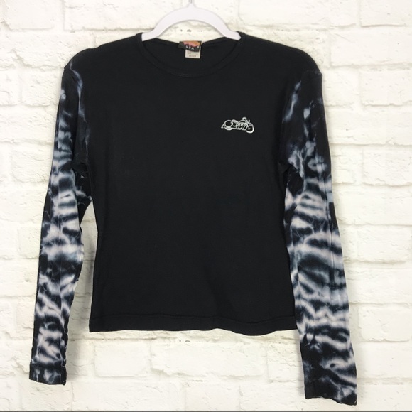 Easyriders Motorcyle Tyedye LongSleeve Cotton Top - Picture 1 of 6